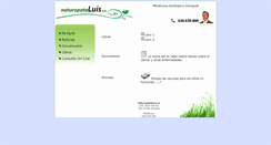 Desktop Screenshot of naturopataluis.es