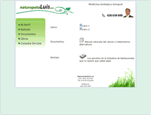 Tablet Screenshot of naturopataluis.es